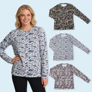 Adult women camouflage hunting season top