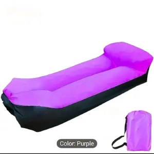 Portable Cushion Lounge Chair - Multi color Inflatable Design with Carry Bag Included