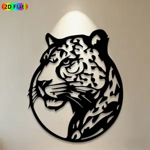 1pc Tiger Head Metal Wall Art,Tiger Head Statue Mural, Ideal Gift for New Year, Christmas, Animal Decor Enthusiasts, Rust-Resistant Metal Wall Decor Wall Sculptures, Perfect for Living Room Wall & Garden Fence, Unique Home Decor