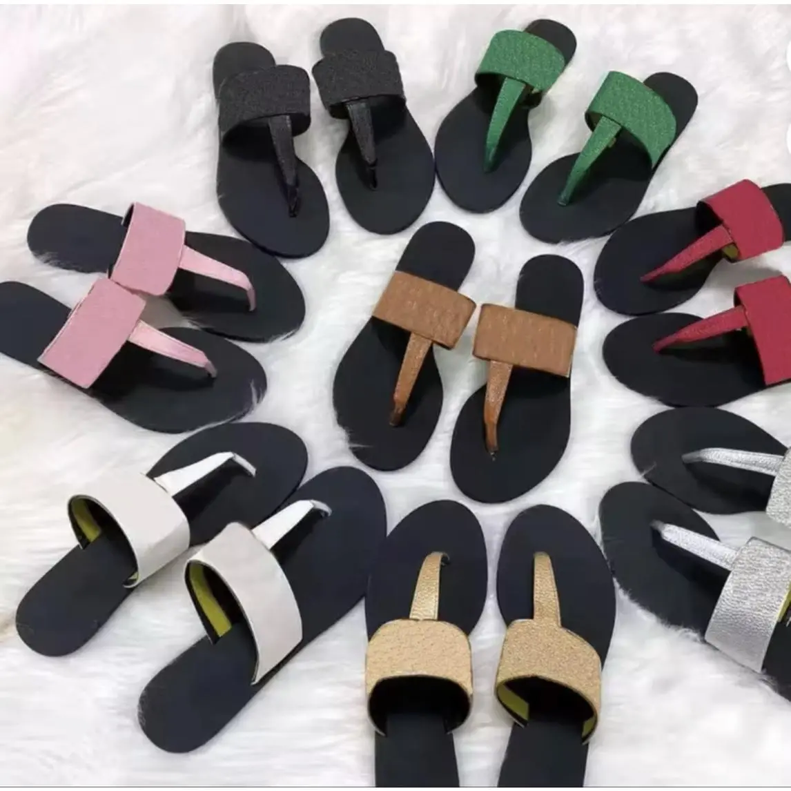 Colorful T-Strap Sandals for Women - Comfortable & Stylish Footwear in Multiple Colors
