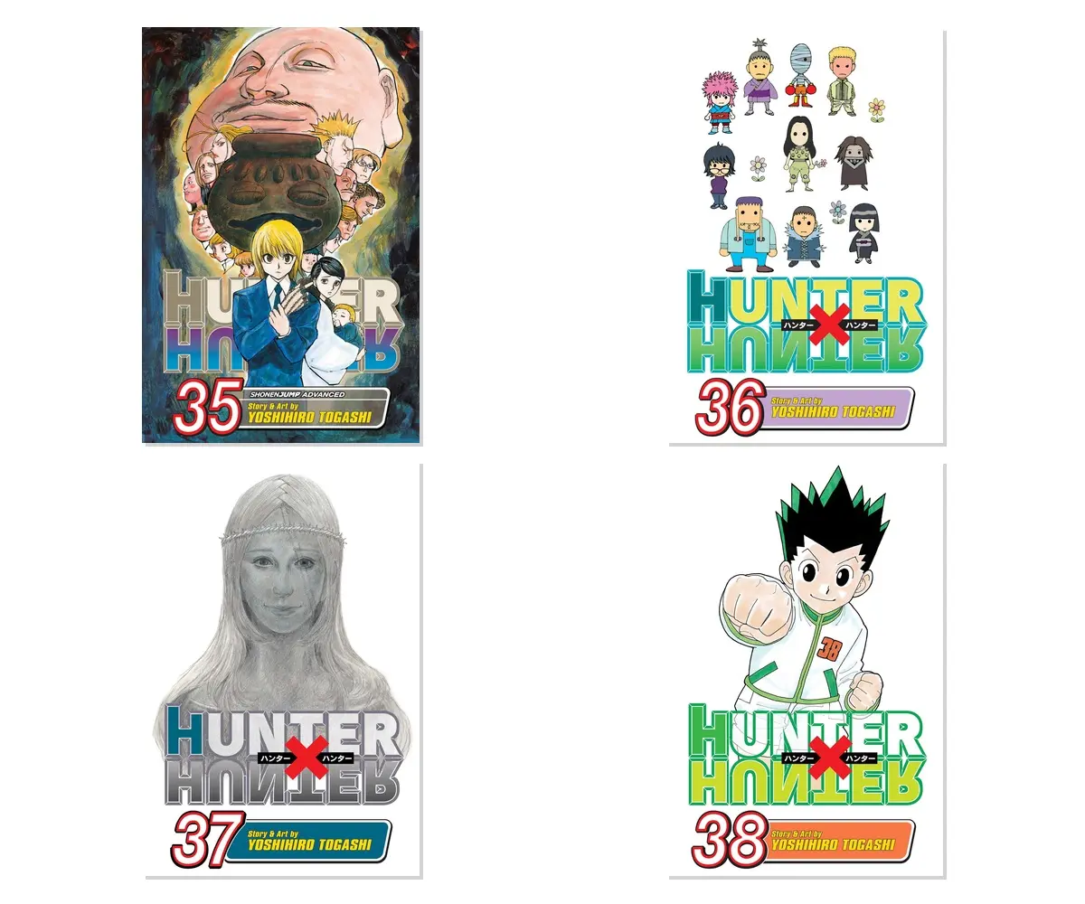 Hunter  Hunter: Latest Volumes (Vols 35-38) Vol. 35-38 4-Book Manga Bundle Set - Paperback