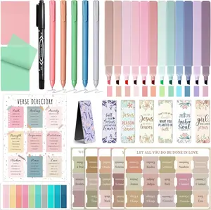 Mother's Day Gift 42 Pcs Bible Study Supplies Journaling Kit for Women, Bible Study Kit with Bible Highlighters No Bleed and Tabs, Bible Accessories Include Bookmarks, Pens and More, Bible Verse Gifts for Study