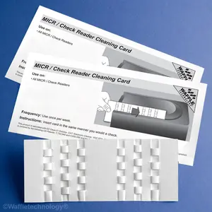 Kicteam  MICR Check Reader Cleaning Card - White
