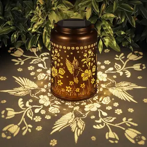 Solar Lanterns  Waterproof Hummingbird Garden  Gifts for Women Mom Grandma Hanging Solar Lights Metal Solar Decoration Outside for Yard, Patio, outdoor decor