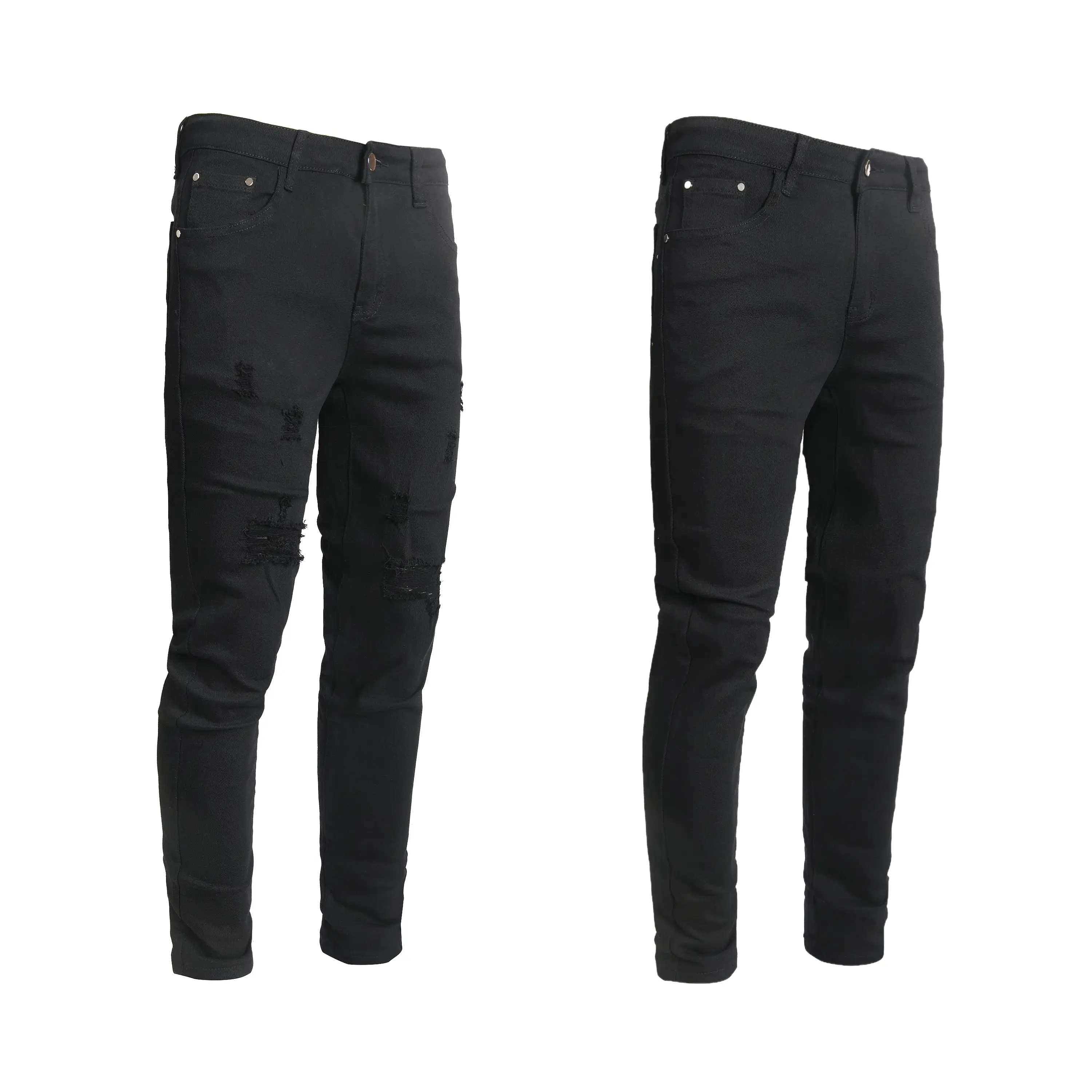 (2 Pack)Black Rip-Black