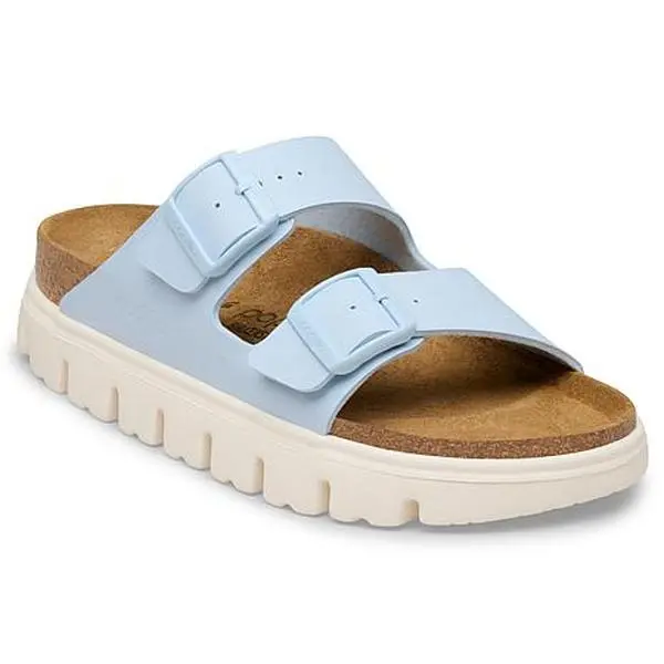 Birkenstock Arizona Birko Flor Sandal- Graceful Baby Blue Birkenstock Arizona Birko Flor Sandal- Graceful Baby Blue
