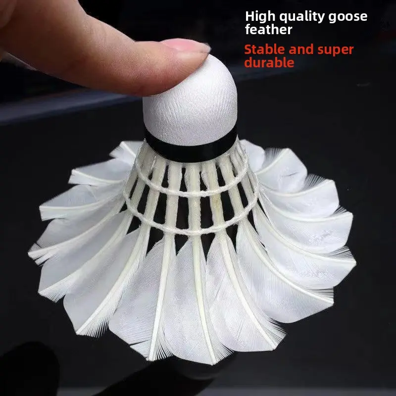Windproof Badminton Durable Set Unbreakable Single Player Badminton Set Goose Feather Durable