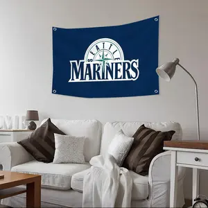 SEA Seattle Mariners MLB Flags Custom Camping Outdoor Garden room Bedroom Decor Party Backdrops Wall Art Family Gifts