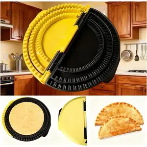 3-in-1 Tortilla Sealer Mold(10+8+6 Inch) Crimper & Empanada Maker Press – Make Tortillas, Dumplings & More with Easy-Clean Food-Grade Tool