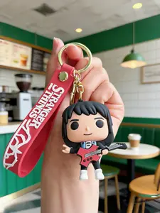 Stranger Things Keychain, Dustin Key Holder, Holiday Gift, Cartoon Keychain, Phone Charm, Bag Accessory, All Seasons