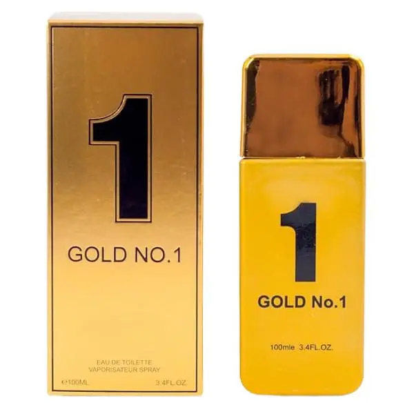 Gold No. 1 Cologne for Men 3.4oz/100ml Eau de Toilette, Fragrance for Men