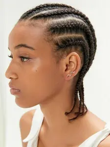 14 Inch Braided Full Lace Wigs for Women, Gorgeous Fluffy Wigs with Baby Hair Bangs, 6-strand Synthetic Braided Lace Wigs for Party, Daily Use, Bohemian Braided Wig, Lace Front Wigs