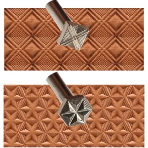 2 Pieces Professional Leather Stamps Leather Stamping Tools for Craft Working 526+536