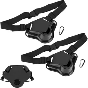 2PCS Adjustable Fishing Belt Fishing Fighting Hook Remover Set Deep Sea Gear Tackle Boat Fishing Rod Belt Holder