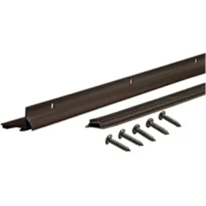 M-D Building Products L-Shaped Door Bottom With Drip Cap, Easy Installation, Slotted Holes, Adjustment Slots
