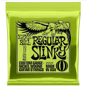 Ball Regular Slinky Nickel Wound Electric Guitar Strings, 10-46 Gauge (P02221)