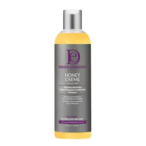 Design Essentials Honey Creme Moisture Retention Super Detangling Conditioning Shampoo, Sulfate Free for Moisturizing and Strengthening Hair, 12 Fl Oz (Pack of 1)