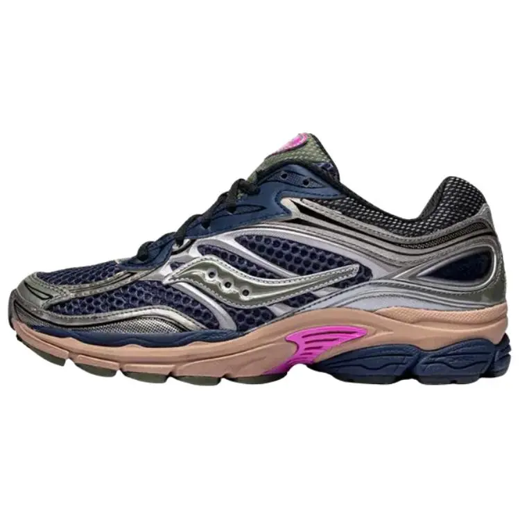 Saucony Progrid Omni 9 'Blue Brush' Stability Running Shoe, Supportive Footwear for Neutral Runners with Cushioning, Excellent Cushioning, Running Shoes, Runs Slightly Small