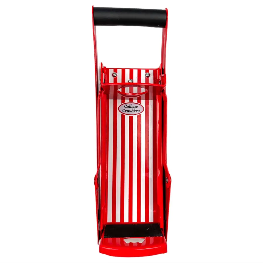 College Crusher Red & White Can Crusher