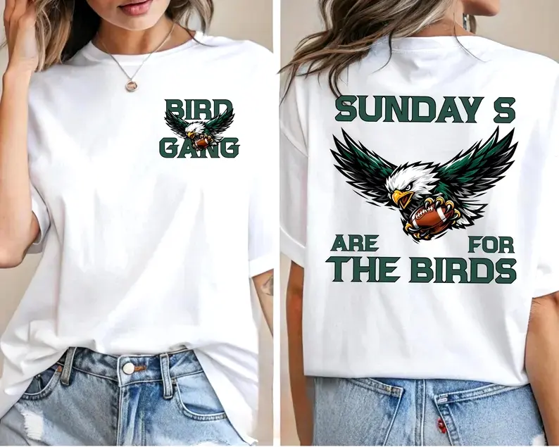 Sundays Are For The Birds Shirt, Philly Football Shirt, Philadelphia Football Tee, Bird Gang Shirt, Football Fan Gift, Game Day Tee