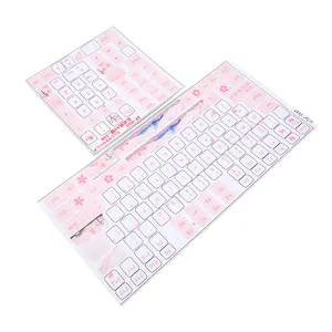 Keyboard Stickers Universal Desktop Computer Mechanical Keyboard Clear Beautiful English Keycap Button Stickers