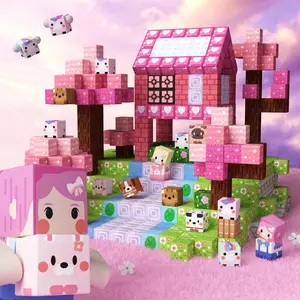 GobiDex Unicorn 100PCS Magnetic Blocks Set, Upgraded Portable 0.8 Inch STEM Building Toys for Kids, Montessori Travel Learning Construction Kit, Educational Gift