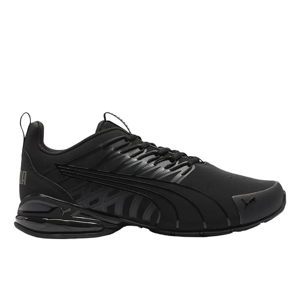 PUMA Mens Voltaic Evo Nubuck Wide Lace Up Sneakers Shoes Casual - Black