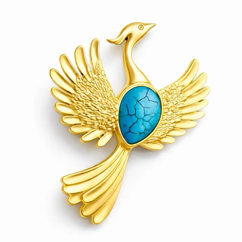 Maite Jewelry.                                                  FÉNIX TURQUESA pendant