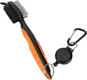 ⛳ Golf Club Brush with Retractable Zip-line – Clean Clubs, No Hassle! 🏌️‍♂️✨