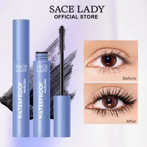 SACE LADY Black Mascara Waterproof Volume Lengthening Smudge-proof Eyelashes Eye Makeup 6g