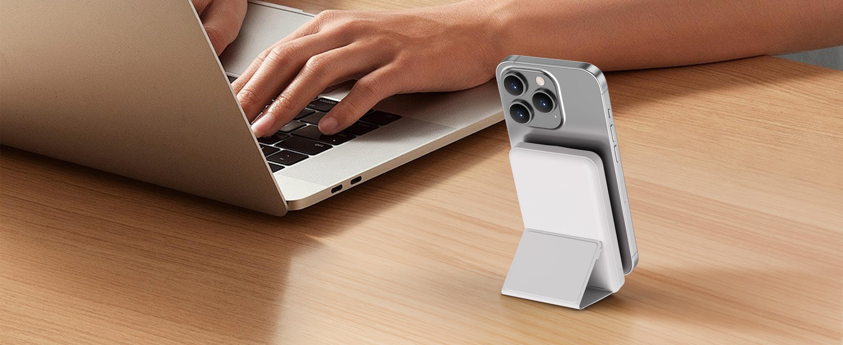 10,000mAh Magnetic Wireless Power Bank with LED Display | 22.5W Fast Charging MagSafe Battery Pack with Stand | Compatible with iPhone 17/16/15/14/13/12 Series | Portable Charger