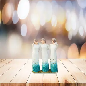 Sisters Resin Ornament, 1 Count Sisters Figurine, Sisters Statue Decoration Craft, Home Decor Supplies for Living Room Bedroom Office