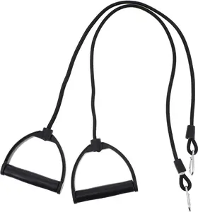 Resistance Bands: 1 Pair Stepper Resistance Band Fitness Exercise Bands with Handles Fitness Bands Pull Ropes Exercising Bands Resistance Bands for Workout Strength  at , Black