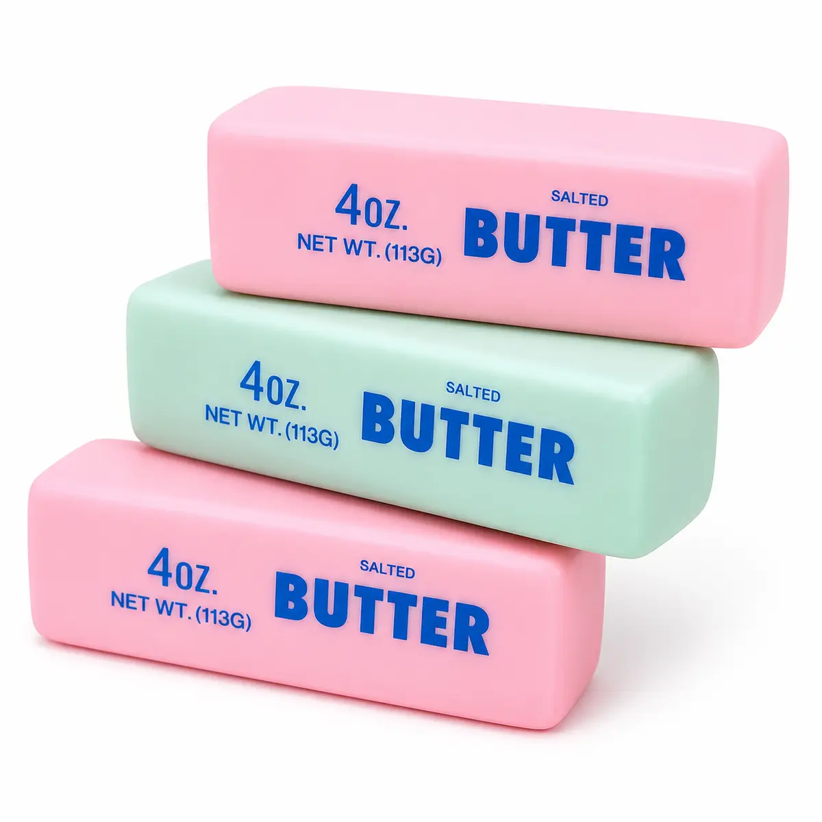 Crunchy Butter Bar Squishy Toy, Soft Squeeze Fidget Sensory Toy, Cute Portable Desk Toy for Teens & Adults, Party Favor Gif