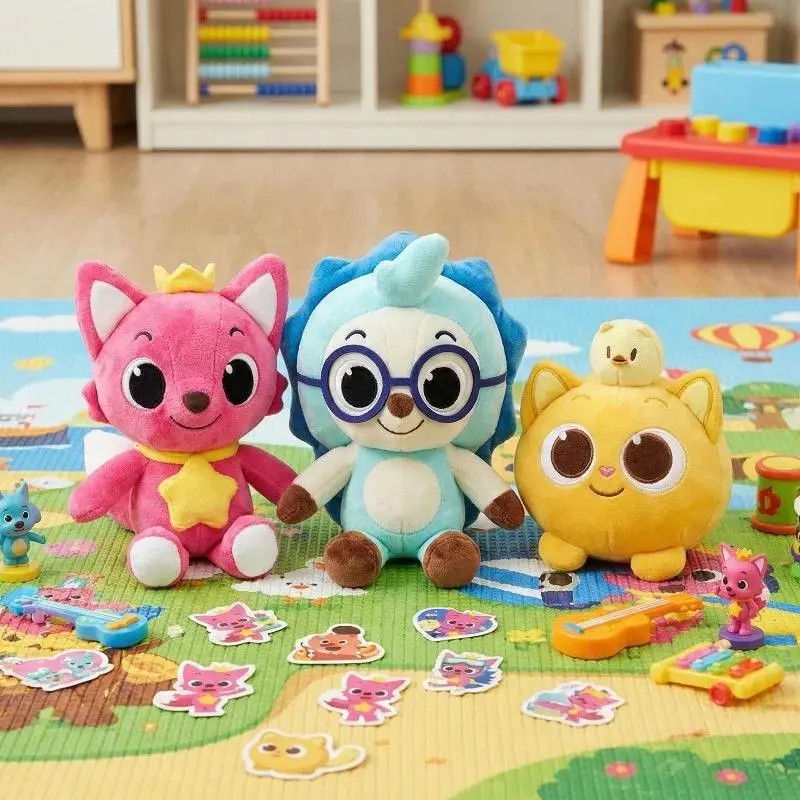 Pinkfong Cartoon Unisex Stuffed Toy, Cute Animal Character Soft Plush Doll, Ideal Gift for Children Fans