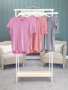 Heimish Women's Raised Rib Shorts, S-3X Sizes, Pair with Sku60518