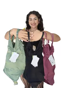 Tanja Body Paquete de 3 Seamless with Enhanced Abdominal Support Adjustable Straps & Bust Colombian Fabrics Fit Womenswear - Bodysuit, Tops