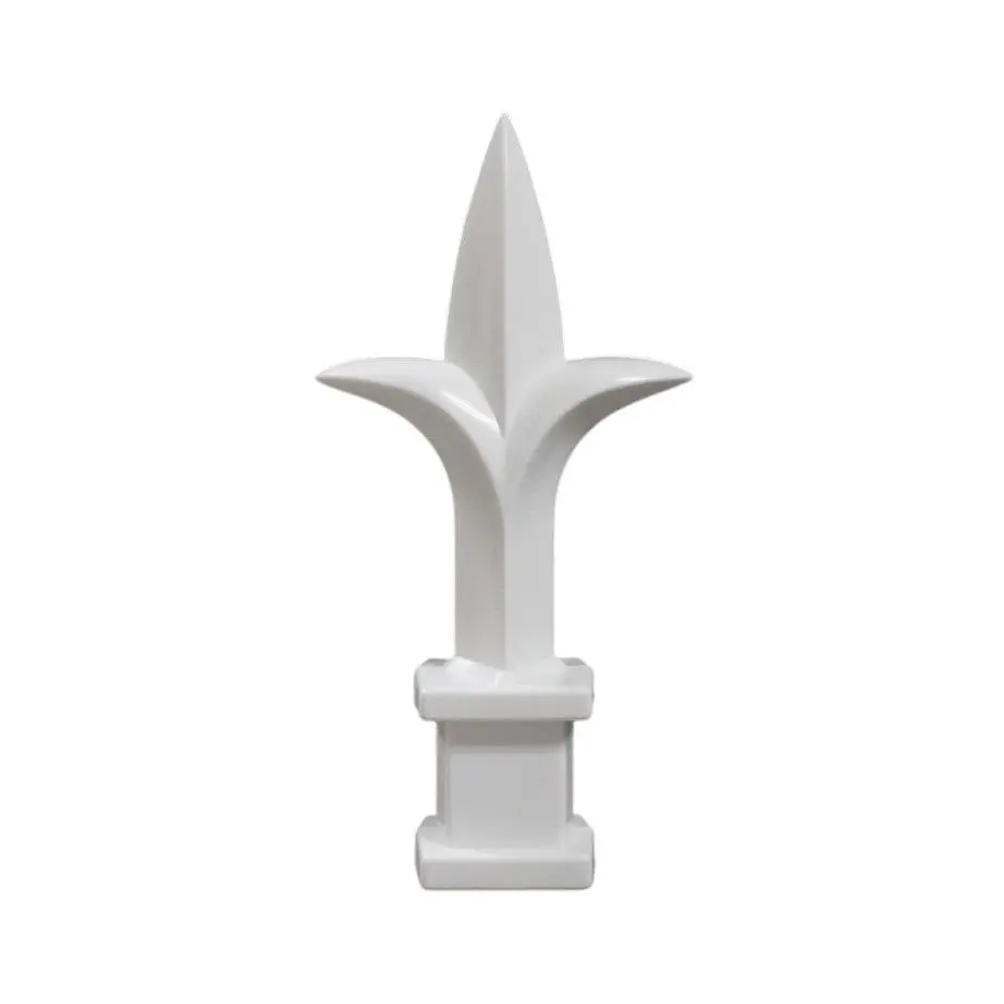 White Plastic 1/2" Trident Spear Finial Fence Topper for Wrought Iron Picket Fence 0.5" posts (Copy)