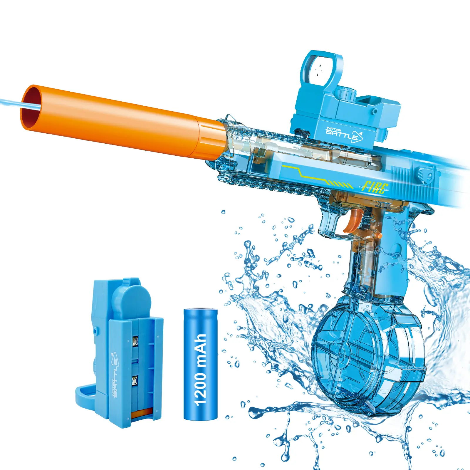 Talgic Multiplayer Team Game Toys Electric Automatic Water Machine Powerful ,Blue Unique Color, 300 Water Shots, Summer Outdoor Swimming Pool Water Toy for Adult/Kids