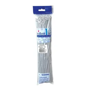 260B Sempertex Twisters Metallic Silver 50 ct  #57167