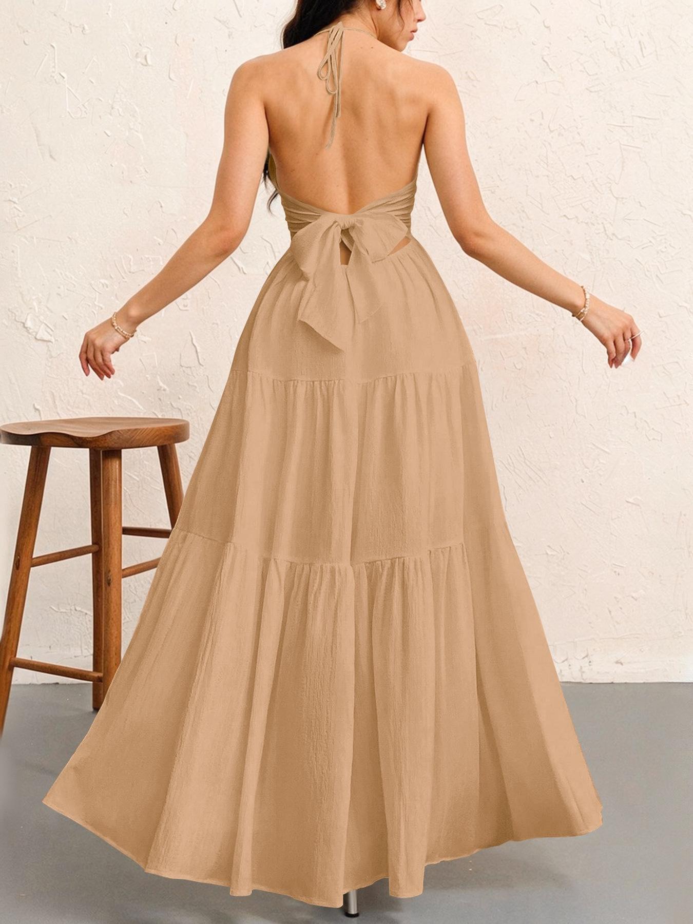 Women's Plain Dress, Summer Clothes Women, Casual Basic Loose Fit Sleeveless Dress for Beach Holiday Vacation, Ladies Summer Clothes, Women's Clothing, Dresses for Party, Minimalist A Line Dress