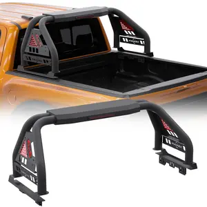 Off-Road Roll Bar for Full-Size Truck, Heavy Duty Sport bar Roll Cage Chase Rack for Ford F-150 F-250 F-350, for Chevrolet Silverado 1500/2500/3500, for GMC Serria 1500/2500/3500, Ram, Tundra