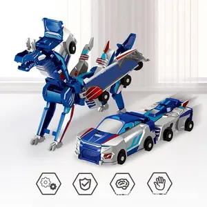 Transformable toy car, two cars collide and merge, Pegasus 2-in-1 toy, novel toy car, friction toy car
