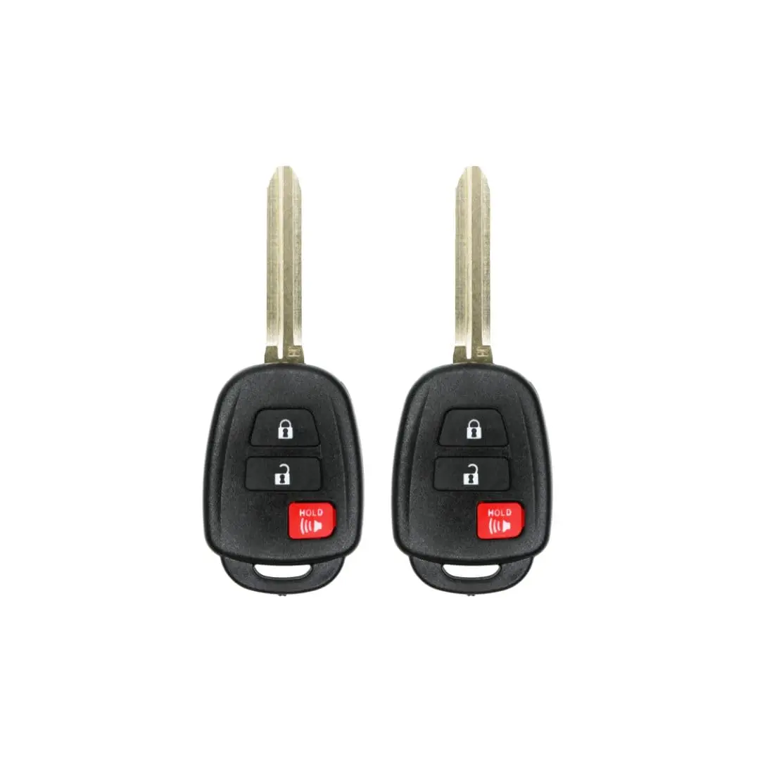 Keys4Less Replacement Keyless Remote Head Key Fob for Toyota Camry 2014 FCC HYQ12BDM PN 89070-42820 8907042820 Pack of 2