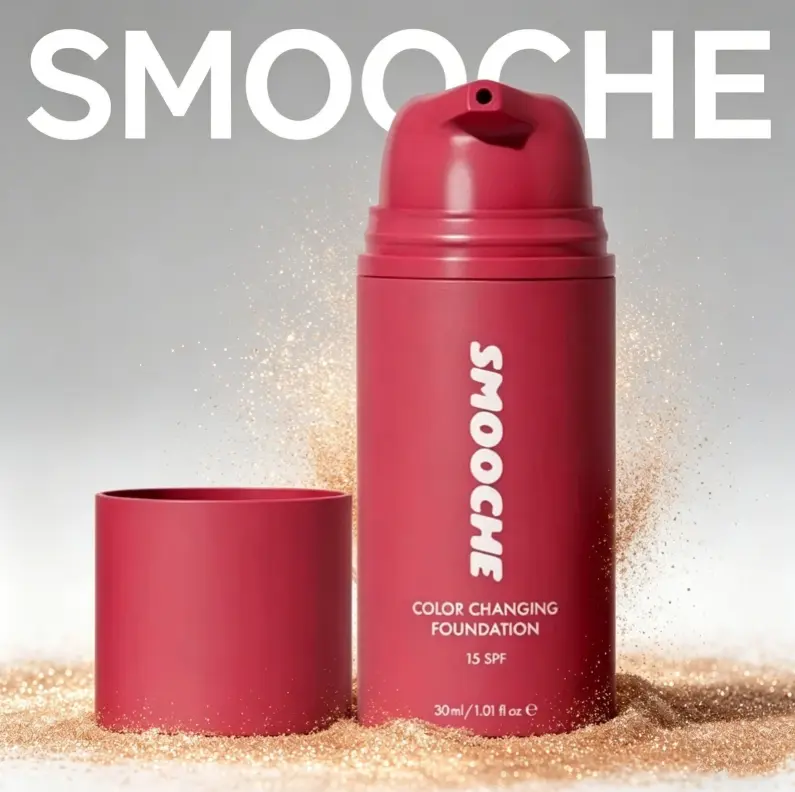 Smooche Brand Color Changing Foundation Glycerin VitaminE Natural Herbal Liquid Foundation Original Concealer Facial Base Makeup