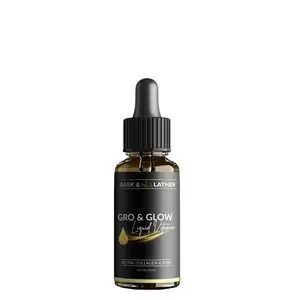 Gro & Glow Liquid Vitamins for Hair, Nails & Skin- With Biotin, Collagen and MSM