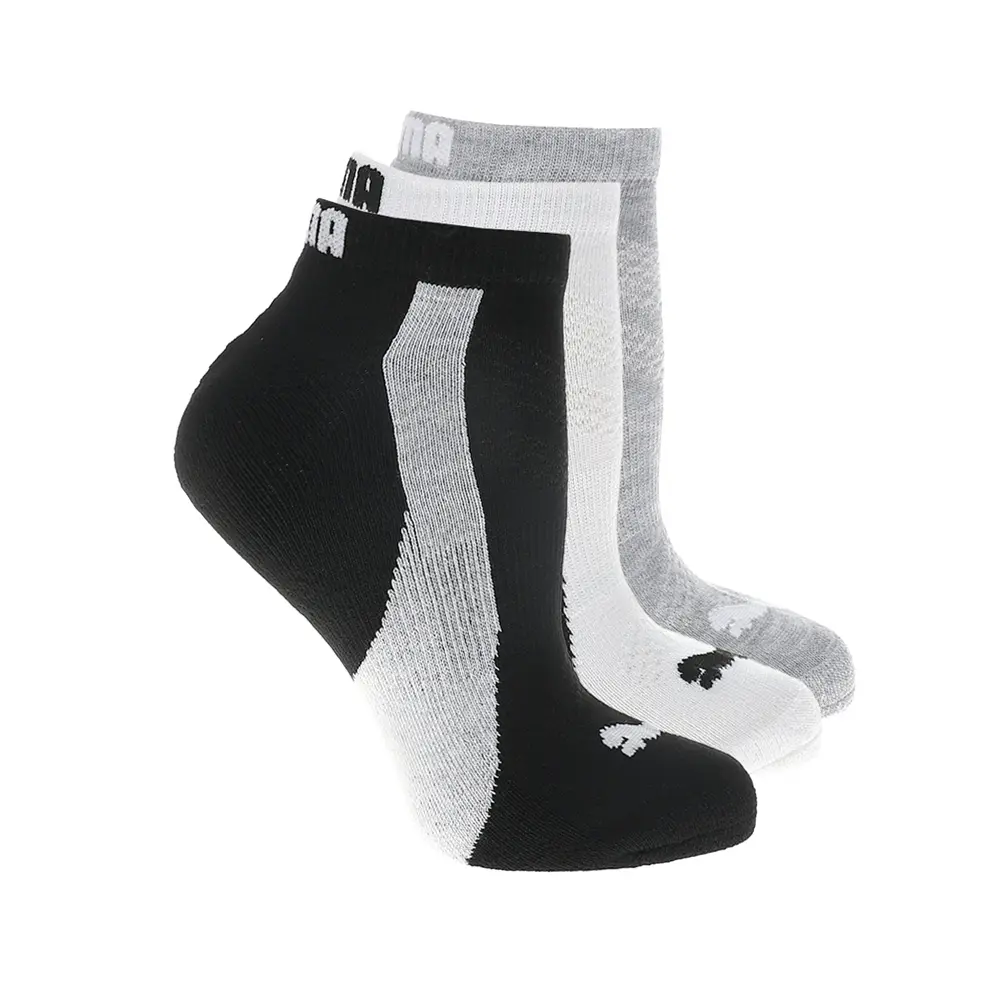 PUMA Mens 6 Pack Terry Low Cut Socks Casual - Black