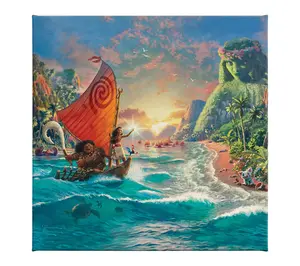Thomas Kinkade Disney Moana - 14" x 14" GalleryWrap