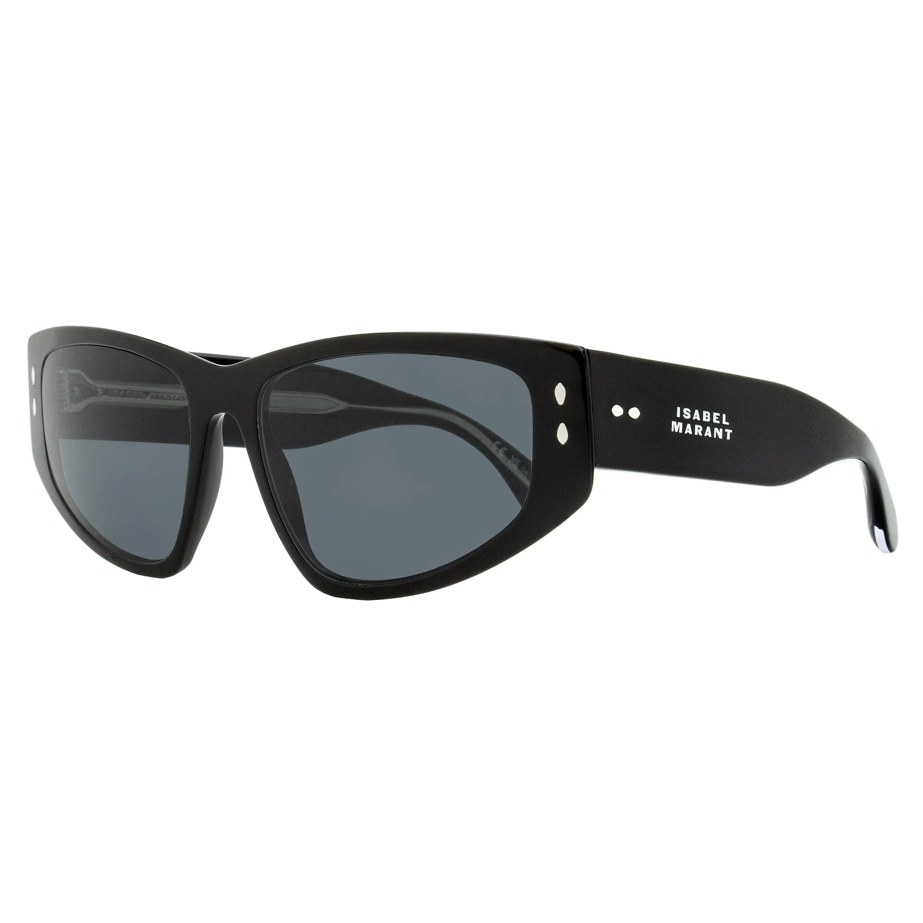 Isabel Marant IM0172S 807IR Classic Fashion Sportive Rectangular Sunglasses, Black Frame, 57mm Lens Width, Classic Sunglasses, Fashion Sunglasses