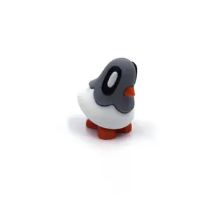 Penguin Design Ornament, 1/2 Counts 3D Penguin Decoration with Hidden Storage, Detachable Art Penguin Collection, Desktop Decoration, Holiday Gift